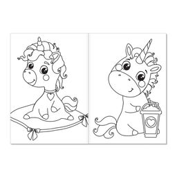 Цена за 2 шт. Раскраска «Сказочные пони», А5, 12 стр.