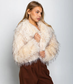 Шуба #КТ4011 (1), молочный - Dommod фото 3