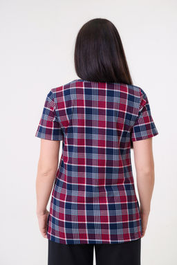 Туника женская из кулирки Наина красный макси - Амадэль фото 8