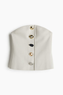 Top bandeau con botones decorativos - H&m фото 3