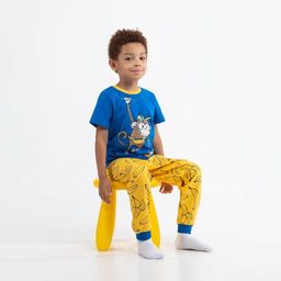 CRB wear/CSBB 50018-42 Комплект для мальчика (футболка, брюки), синий/Ex.Cherubino