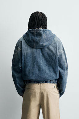 WASHED HOODED JACKET - Zara фото 3