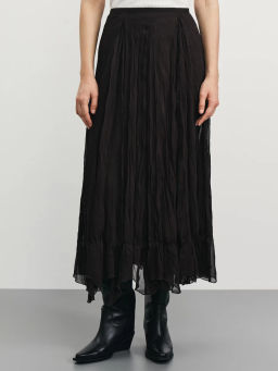 Юбка миди с асимметричным низом / Zarina фото 2