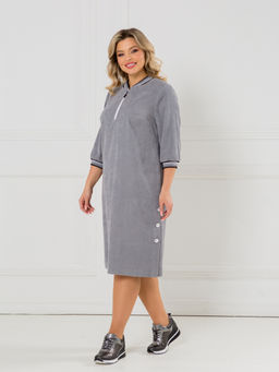 NOVITA Платье 1446 серый  фото 7