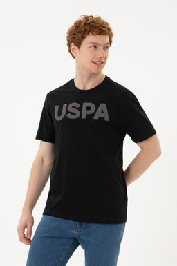Мужская черная базовая футболка - U.s. polo assn фото 3