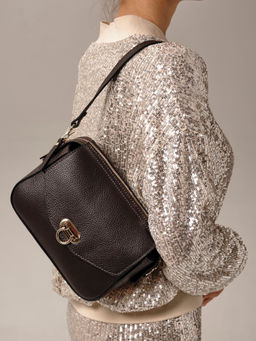 Сумка через плечо Azaro 3684 темно-коричневая