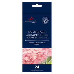 VISTA-ARTISTA Gallery VGWP-24 Акварельные карандаши набор заточенный 4 х 24 цв