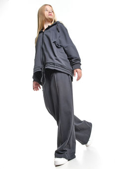 Брюки для девочки 22-7665 графит - Mini maxi фото 16