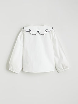 Bebe Yaka K?z ?ocuk Poplin G?mlek