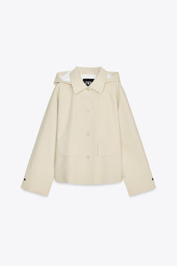 ZW COLLECTION WATER-RESISTANT RUBBERISED JACKET - Zara фото 5