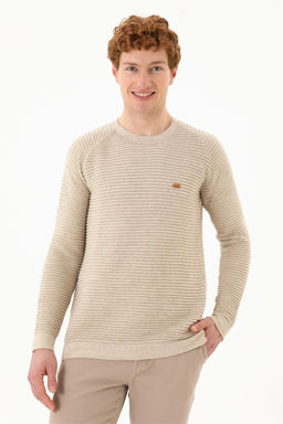 Мужской свитер из каменного меланжа Неожиданная скидка в корзине