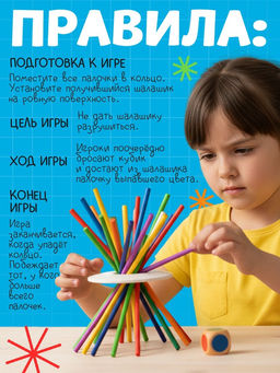 Настольная игра «Микадо», от 1 игрока