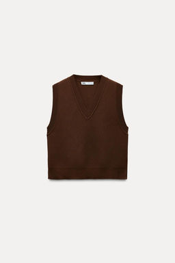 PLAIN KNIT VEST - Zara фото 5