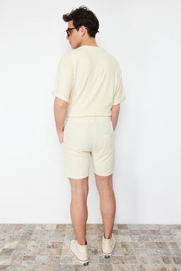 TRENDYOL MAN Basic Fume Regular/Normal Kesim Orta Boy Bagc?kl? Dokulu K?r?smaz Ottoman Sort TMNSS23SR00039 - Trendyolmilla фото 6