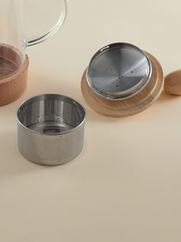 Заварочный чайник френч-пресс SL Home «Риальто», 600 мл, на подставке, стекло, прозрачный