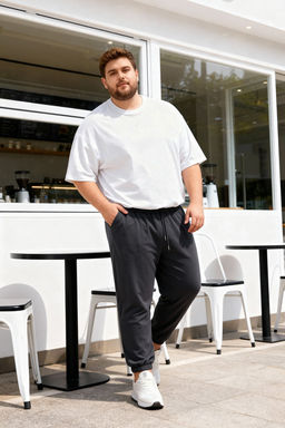 TRENDYOL MAN Buyuk Beden Indigo Oversize Rahat %100 Pamuklu Esofman Alt? TMNSS24AJ00001 - Trendyolmilla фото 33
