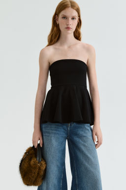 Top bandeau con peplum - H&m фото 4