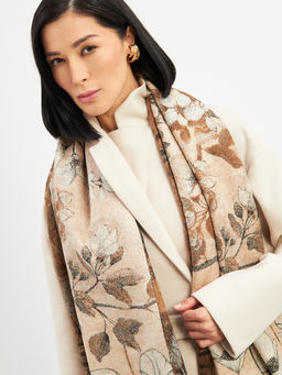 в СОСТАВЕ ШЕРСТЬ и КАШЕМИР Большой, мягкий, теплый однотонный двусторонний палантин. - Tantino фото 13