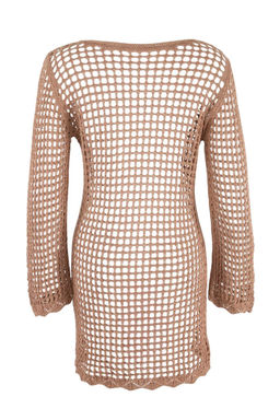 TRENDYOLMILLA Siyah Mini Triko Plaj Elbisesi TBESS24EL00065  фото 19