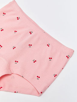 Bask?l? Pamuklu K?z ?ocuk Boxer - Waikiki фото 3