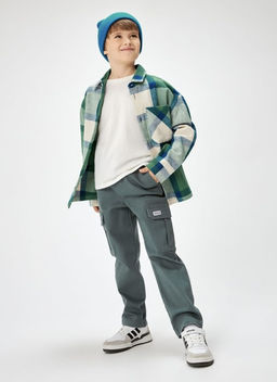 20130160014, Брюки детские для мальчиков Ontari серый