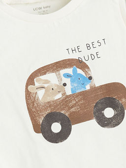 Bask?l? Erkek Bebek Atlet ve ?ort 2li