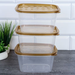 Салатник прямоугольный 3 штуки набор 17x11x9 см / P1 /уп 80/высокий - ГалеонТрейд фото 10