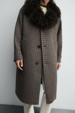 CHECK COMBINED COAT HARRY LAMBERT FOR ZARA X DISNEY  фото 5
