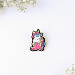 Брелок для ключей, значок, сувенир «Единорог», набор, 8.3×12 см