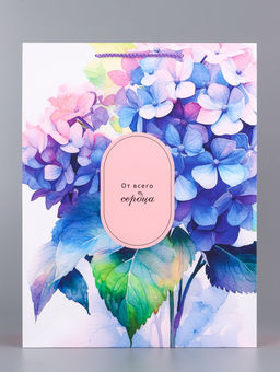 Цена за 2 шт. Пакет подарочный ламинированный вертикальный Цветочные мелодии, 33?42.5?10 см