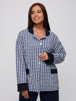 Пижама женская из футера Салли синий - Амадэль фото 2