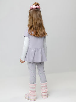 КР 4074/сиреневый 3710 Н090 к647 брюки (лосины) для дев