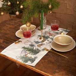 Дорожка новогодняя на стол Этель Forest animals 30?70  5 см, 100% хл, саржа 190 г/м?
