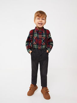 Basic Erkek Bebek Jean Pantolon ve Pantolon Ask?s? 2li