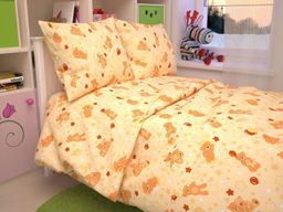 Постельное белье из бязи 140гр/м2 АКЦИЯ Мишки Персиковые артикул 350-4 1,5 спальный Постельное белье из бязи 140гр/м2 АКЦИЯ Мишки Персиковые артикул 350-4 1,5 спальный