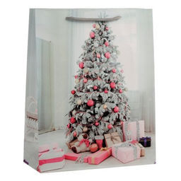 Цена за 12 шт. Пакет подарочный 26х32х10 / NG28 /уп 12/480/Новый год - Галеонтрейд фото 2