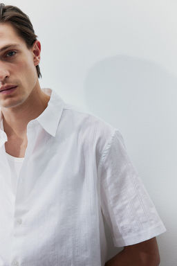 Camisa en tejido texturizado Regular Fit