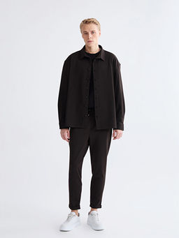 B?y?k Beden Regular Fit Uzun Kollu Erkek G?mlek