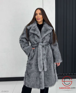 Шуба женская с искусственным мехом