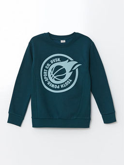 Bisiklet Yaka Erkek ?ocuk Sweatshirt