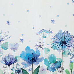 Фартук Этель Незабудки 60*70 см, 100% хлопок, саржа 190 г/м2  фото 4