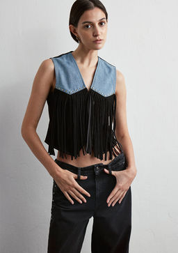 Brenna Iconic Puskullu Parcal? Jean Yelek - Mavi фото 3