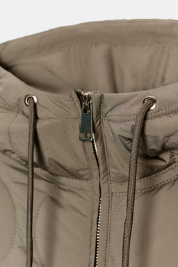 WATER-REPELLENT QUILTED JACKET WITH HOODIE - Zara фото 8