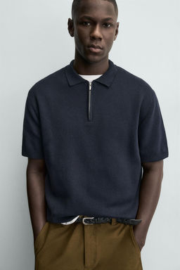 POLO PUNTO CREMALLERA / Marino - Zara фото 5