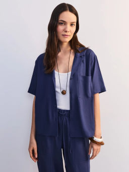 Льняная блуза прямого кроя ZR2605012002-162 / Zarina