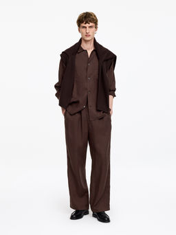 Pantalones de lino holgados - H&m фото 4
