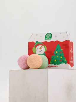 Бомбочки для ванны в домике «Снеговик», набор 6 шт х 40 г, URAL LAB
