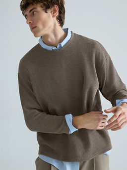 Bisiklet Yaka Erkek Triko Kazak