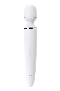 Нереалистичный вибратор Satisfyer Woman Wand, ABS пластик, белый, 34 см.  фото 4