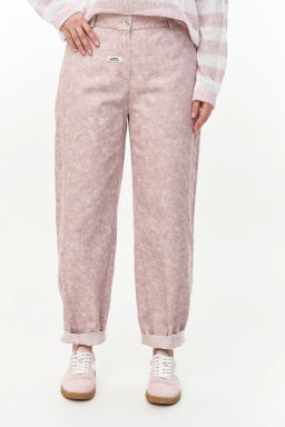 Брюки 4163/1 Пыльно-розовый мрамор